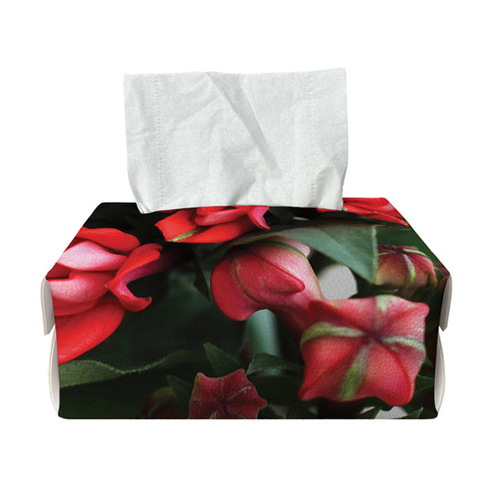 Bouvardia Flower Print Rectangle Tissue Box Cover