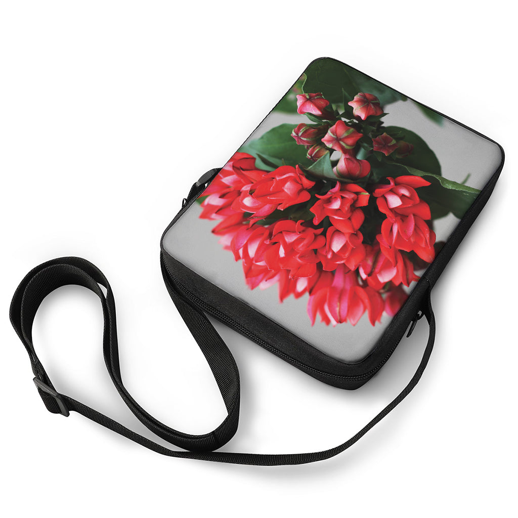 Bouvardia Flower Print Rectangular Crossbody Bag