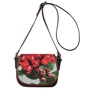 Bouvardia Flower Print Saddle Bag