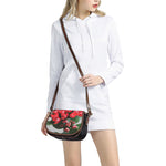 Bouvardia Flower Print Saddle Bag