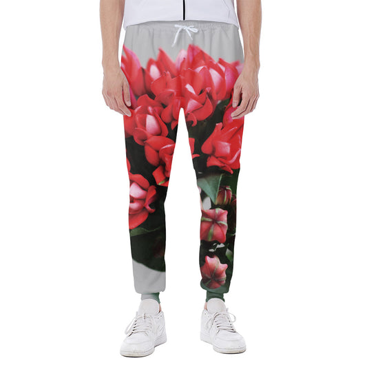 Bouvardia Flower Print Scuba Joggers