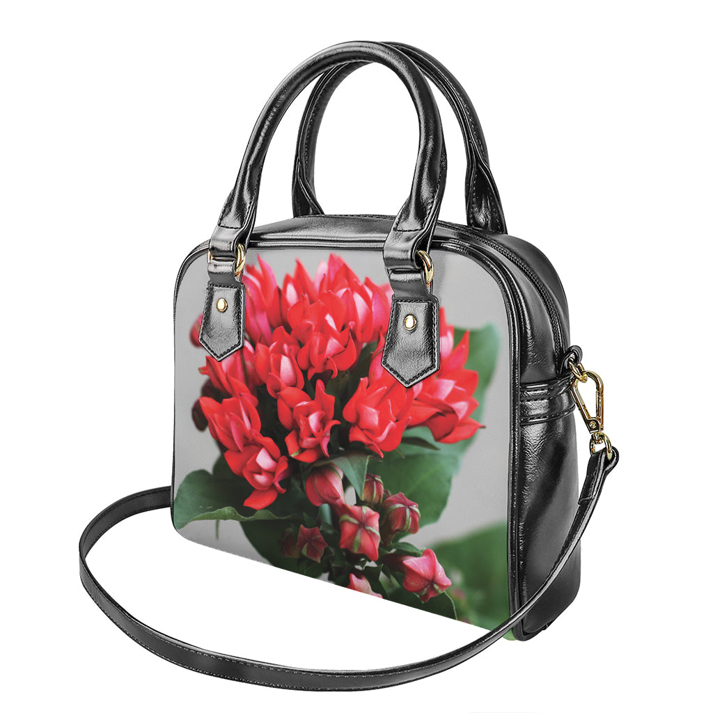 Bouvardia Flower Print Shoulder Handbag