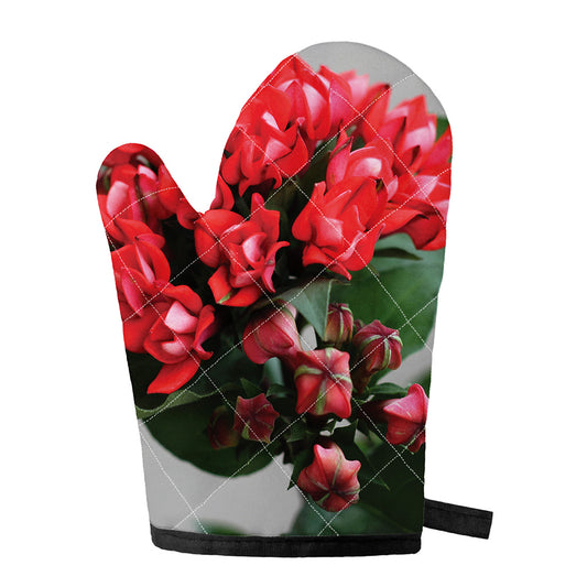 Bouvardia Flower Print Single Oven Mitt
