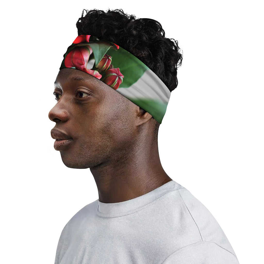 Bouvardia Flower Print Sports Headband