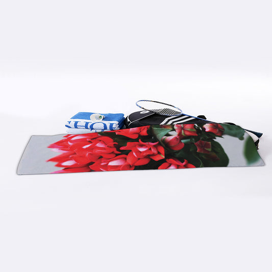 Bouvardia Flower Print Sports Towel
