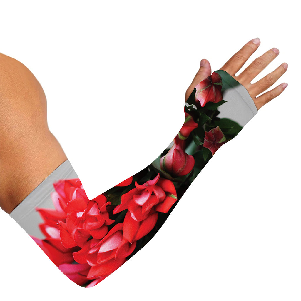 Bouvardia Flower Print Sun Protection Arm Sleeves