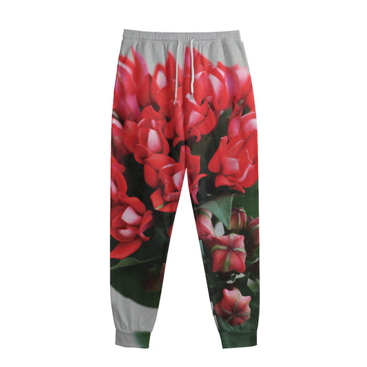 Bouvardia Flower Print Sweatpants