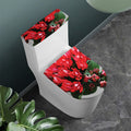 Bouvardia Flower Print Toilet Lid And Tank Cover Set