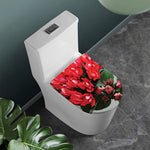 Bouvardia Flower Print Toilet Lid Cover