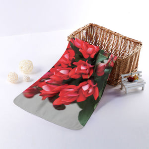 Bouvardia Flower Print Towel