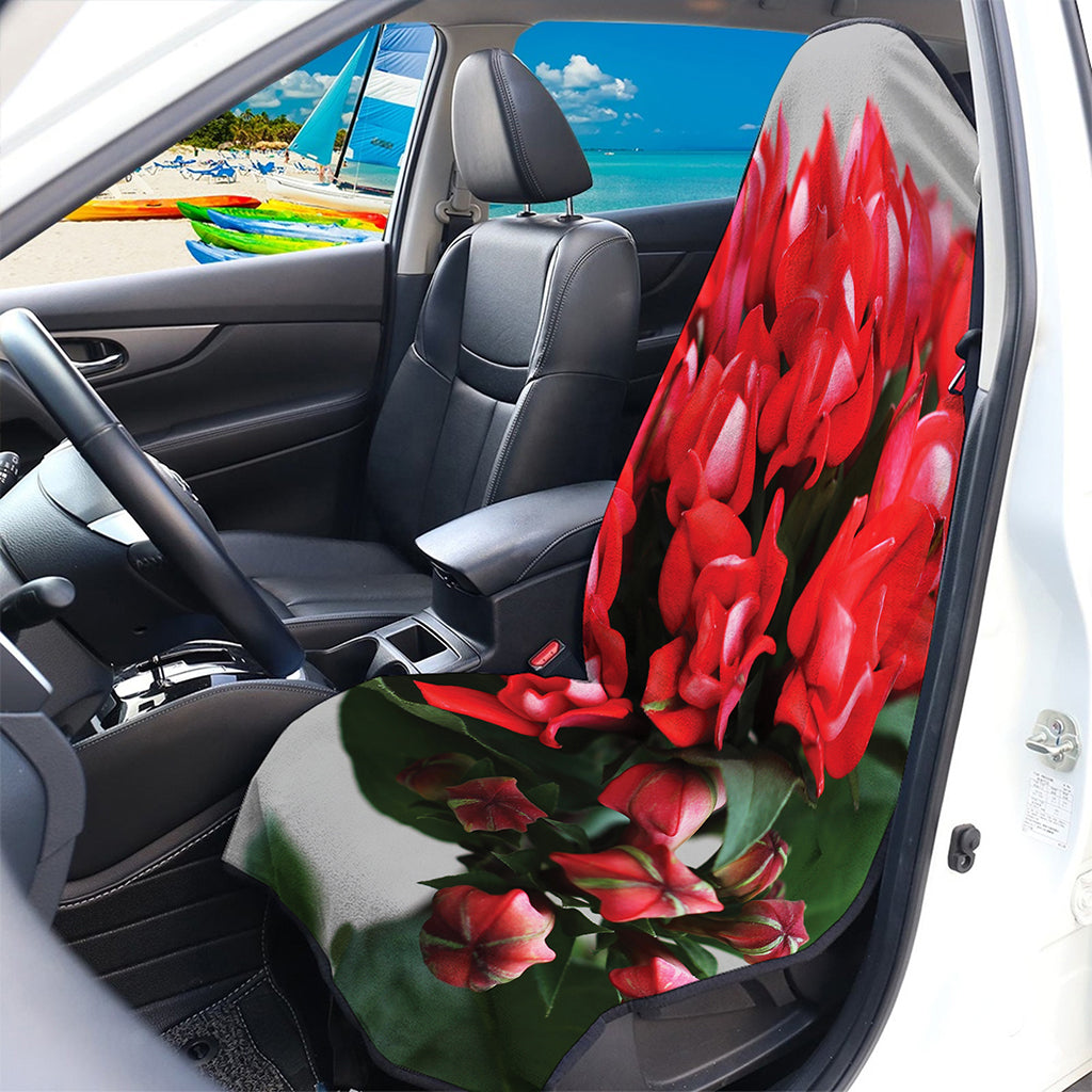 Bouvardia Flower Print Waterproof Car Seat Cover