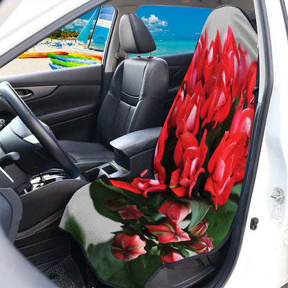 Bouvardia Flower Print Waterproof Car Seat Cover