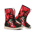 Bouvardia Flower Print Winter Boots