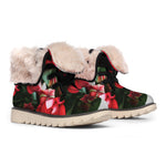 Bouvardia Flower Print Winter Boots