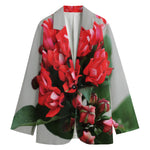 Bouvardia Flower Print Women's Blazer