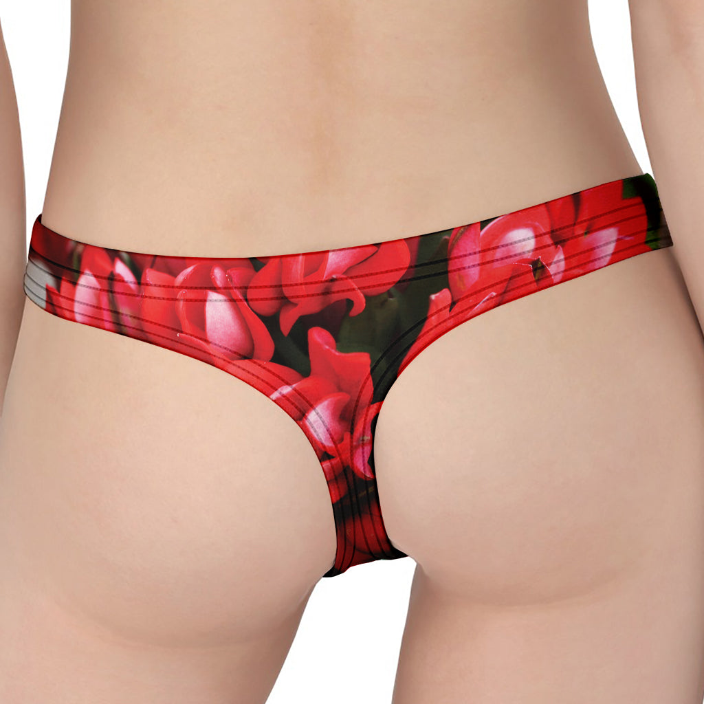 Bouvardia Flower Print Women's Thong