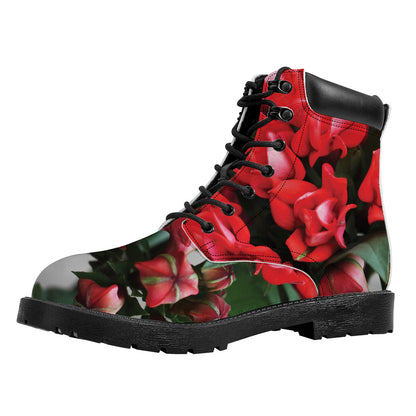 Bouvardia Flower Print Work Boots