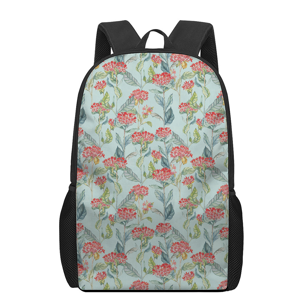 Bouvardia Pattern Print 17 Inch Backpack