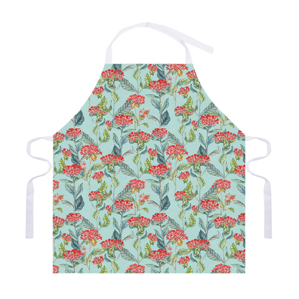 Bouvardia Pattern Print Adjustable Apron