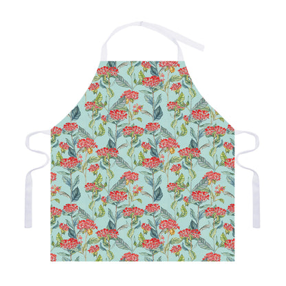 Bouvardia Pattern Print Adjustable Apron