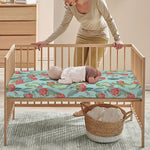 Bouvardia Pattern Print Baby Crib Sheet