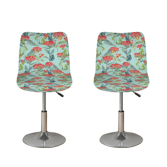 Bouvardia Pattern Print Bar Stool Covers