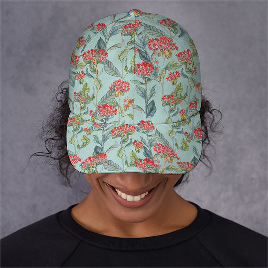 Bouvardia Pattern Print Baseball Cap