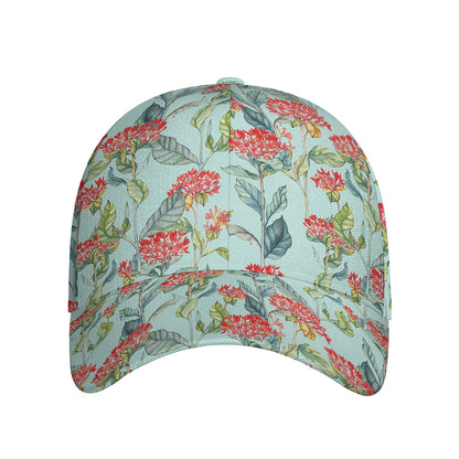 Bouvardia Pattern Print Baseball Cap
