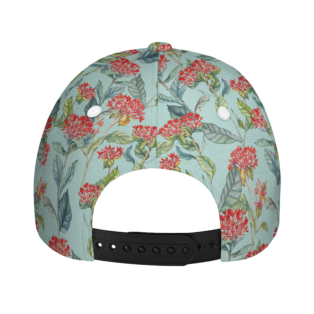 Bouvardia Pattern Print Baseball Cap
