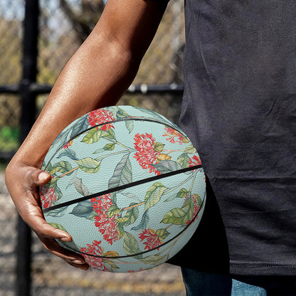 Bouvardia Pattern Print Basketball