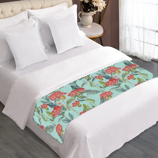 Bouvardia Pattern Print Bed Runner
