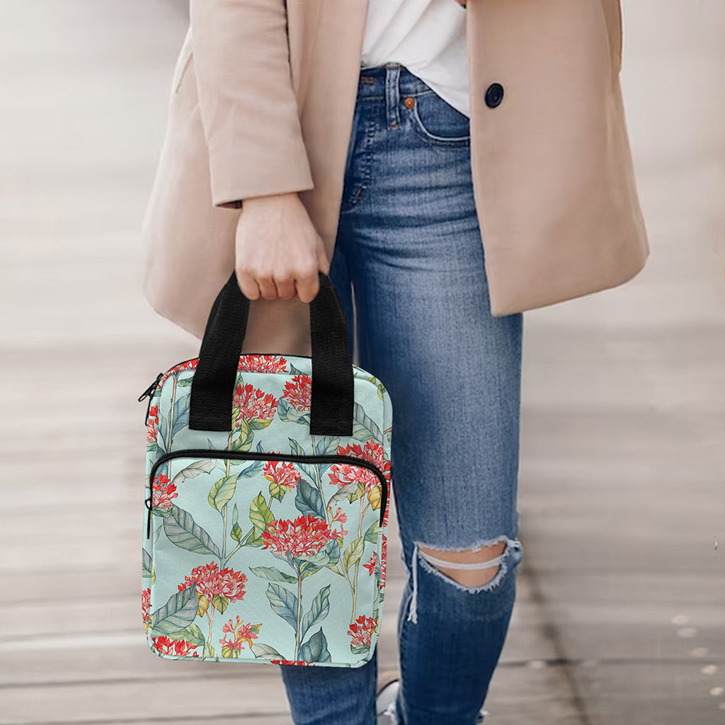 Bouvardia Pattern Print Bible Tote Bag
