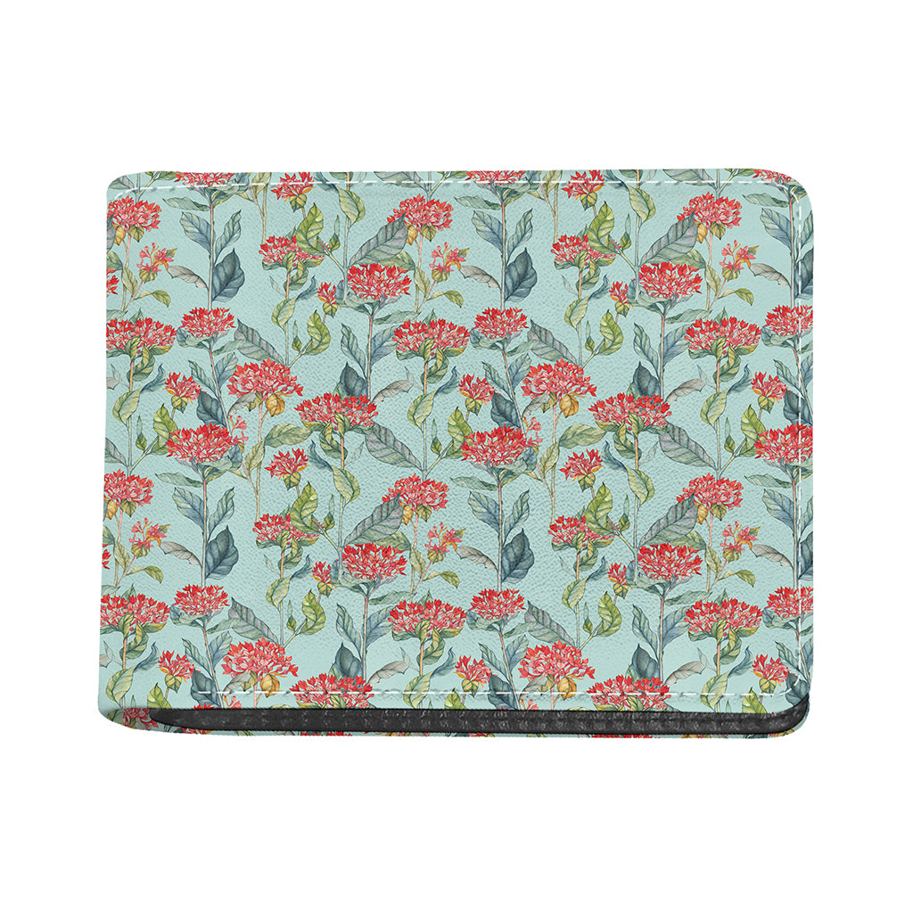 Bouvardia Pattern Print Bifold Wallet