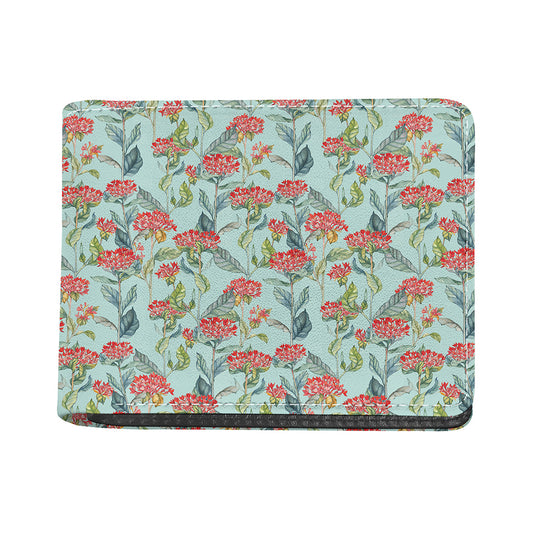 Bouvardia Pattern Print Bifold Wallet