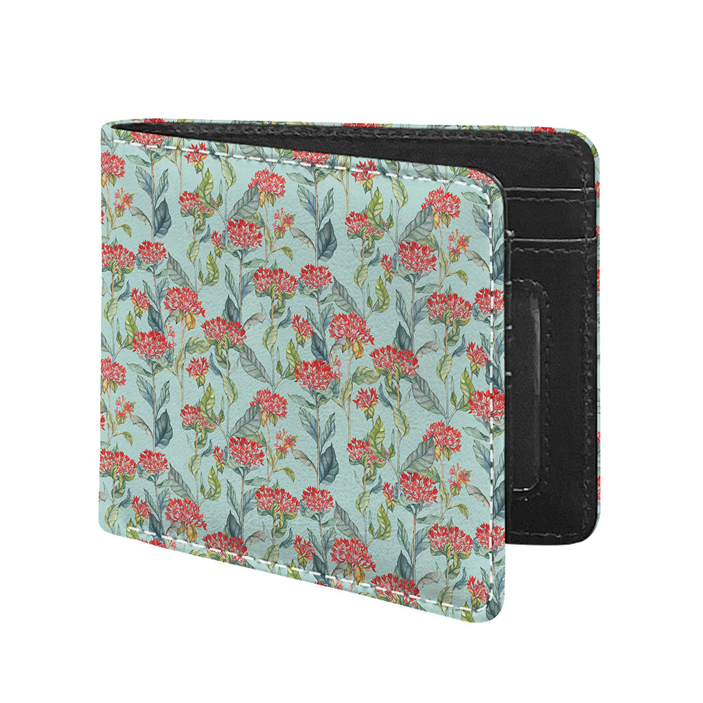 Bouvardia Pattern Print Bifold Wallet