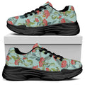 Bouvardia Pattern Print Black Chunky Shoes