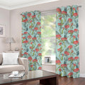 Bouvardia Pattern Print Dimout Grommet Curtains