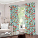 Bouvardia Pattern Print Blackout Grommet Curtains