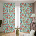 Bouvardia Pattern Print Dimout Pencil Pleat Curtains