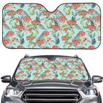 Bouvardia Pattern Print Car Windshield Sun Shade