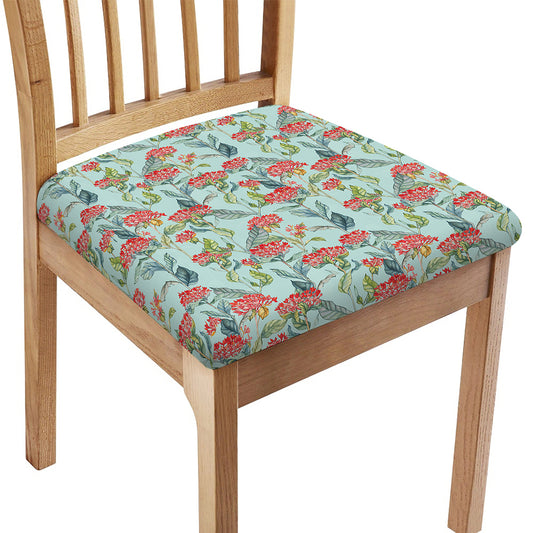 Bouvardia Pattern Print Chair Cushion Cover
