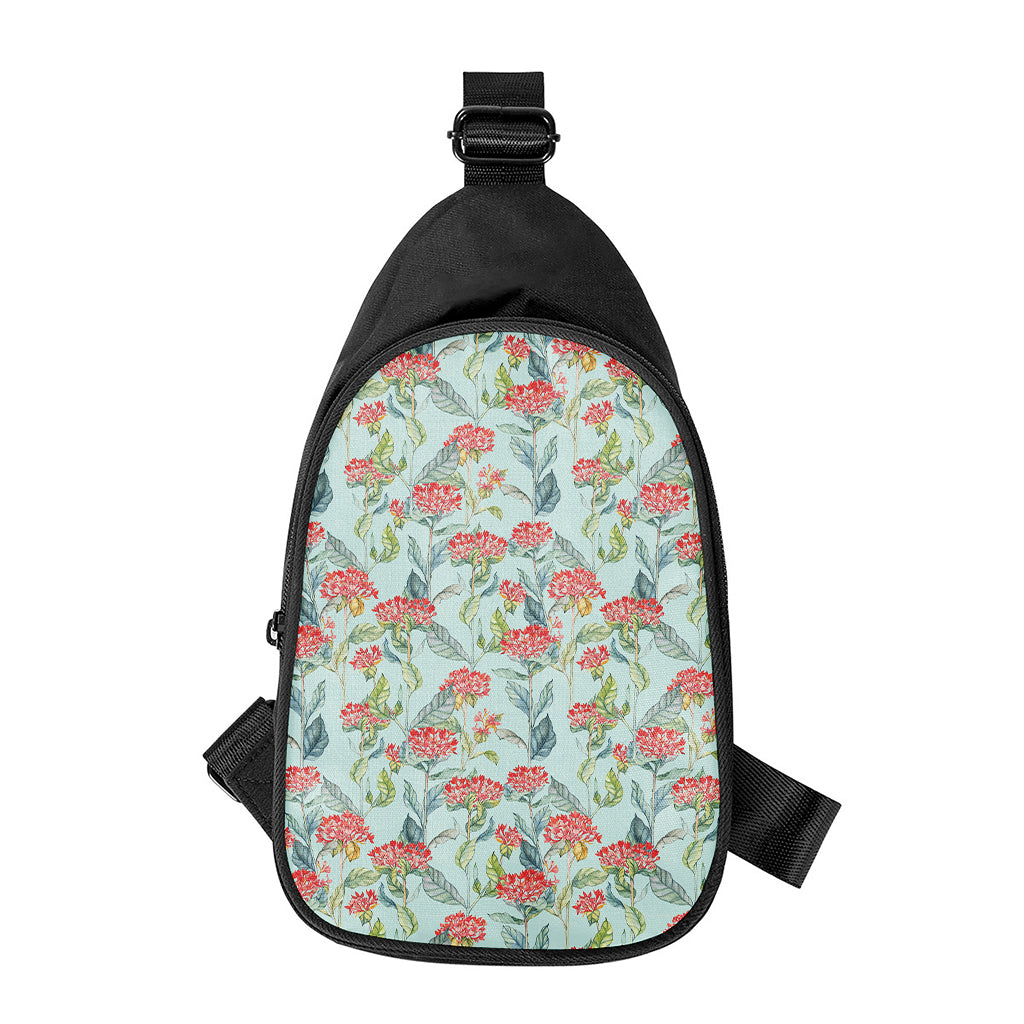 Bouvardia Pattern Print Chest Bag