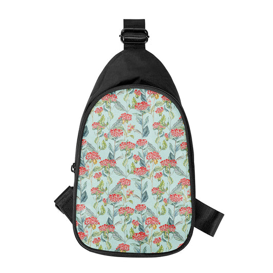 Bouvardia Pattern Print Chest Bag