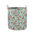 Bouvardia Pattern Print Collapsible Laundry Basket