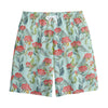 Bouvardia Pattern Print Cotton Shorts