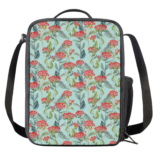 Bouvardia Pattern Print Crossbody Lunch Bag