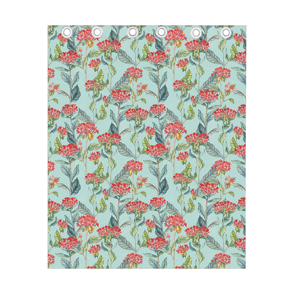 Bouvardia Pattern Print Curtain