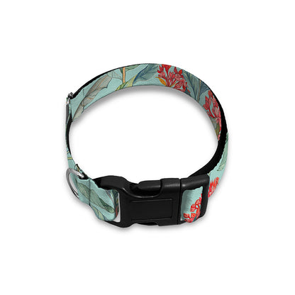 Bouvardia Pattern Print Dog Collar