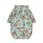 Bouvardia Pattern Print Dog Zip Up Hoodie