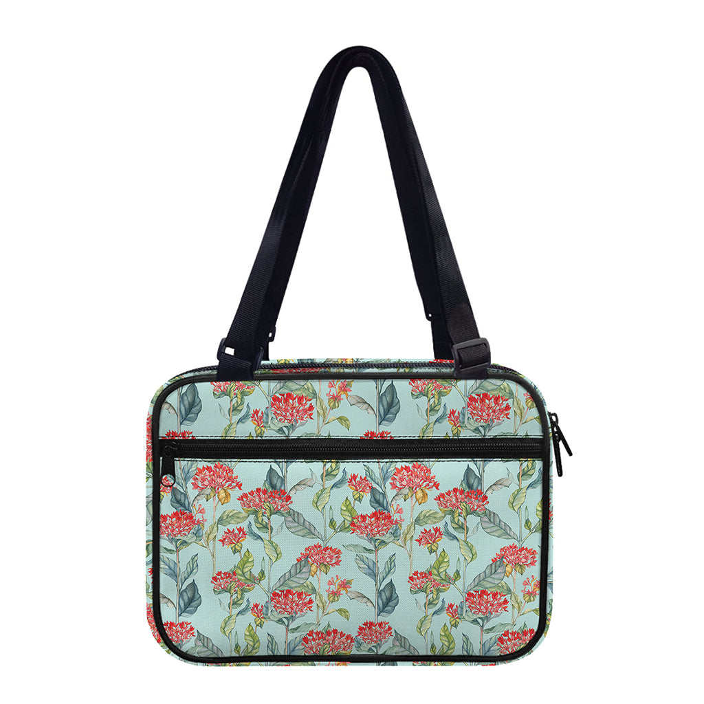 Bouvardia Pattern Print Double Strap Bible Bag